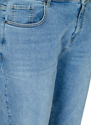 Cropped Mom Fit Jeans mit hoher Taille, Light blue denim, Packshot image number 2