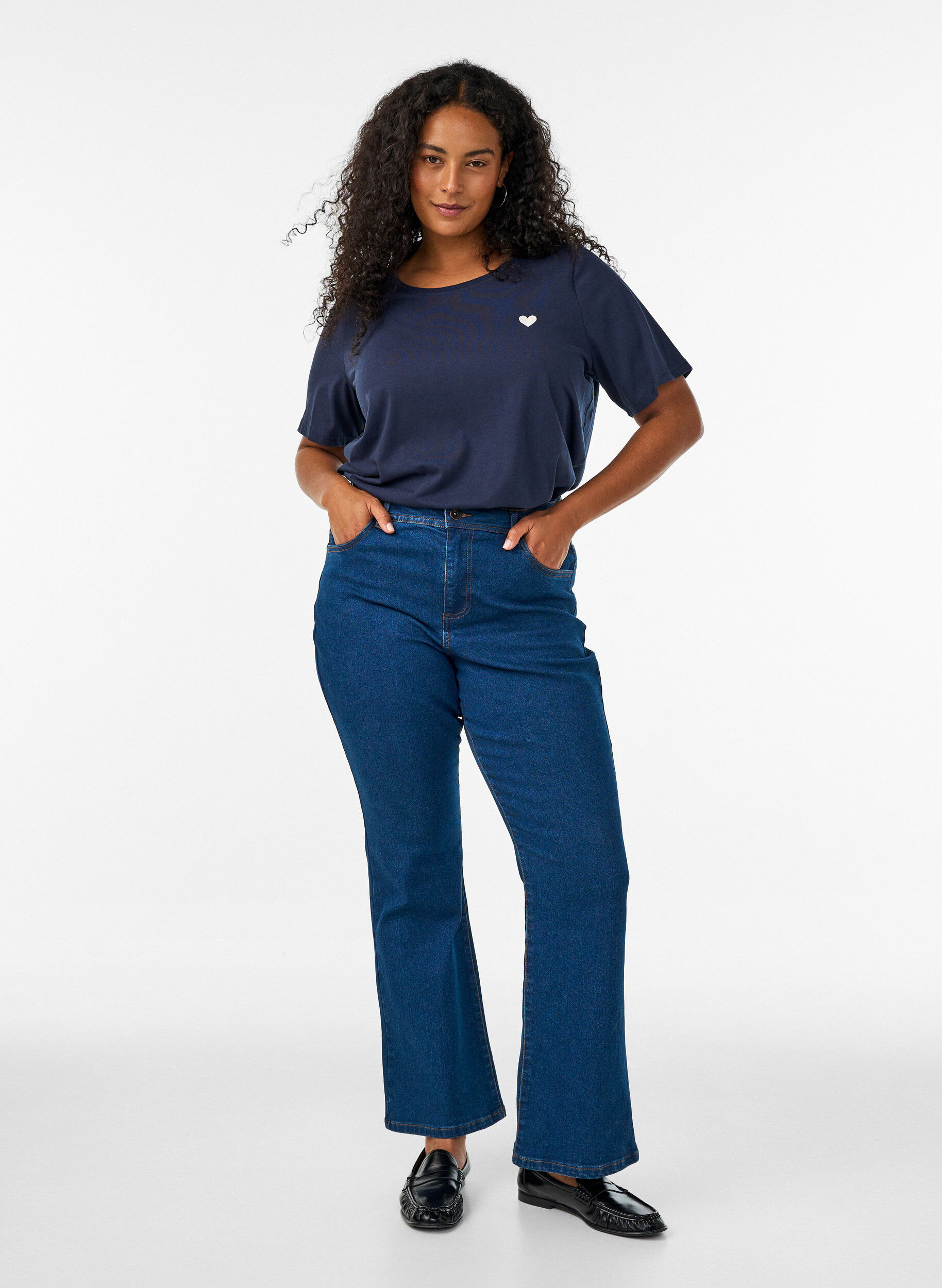 ZizziT-Shirt mit Print, Blau, Model image number 1
