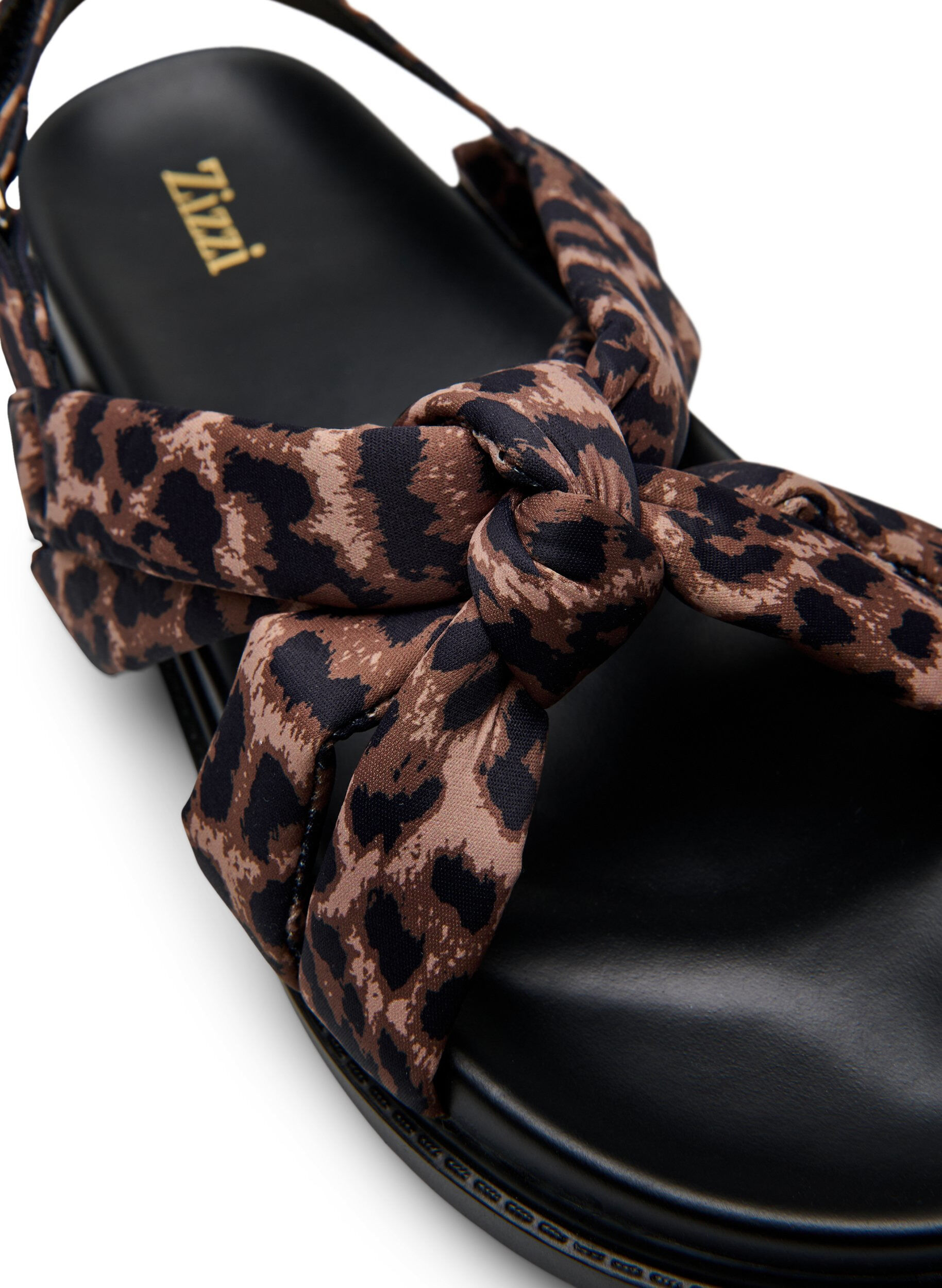 ZizziExtra Weite - Sandale mit Knotendetail, Braun, Packshot image number 3