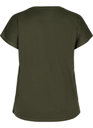 Einfarbiges Trainings-T-Shirt, Forest Night, Packshot image number 1