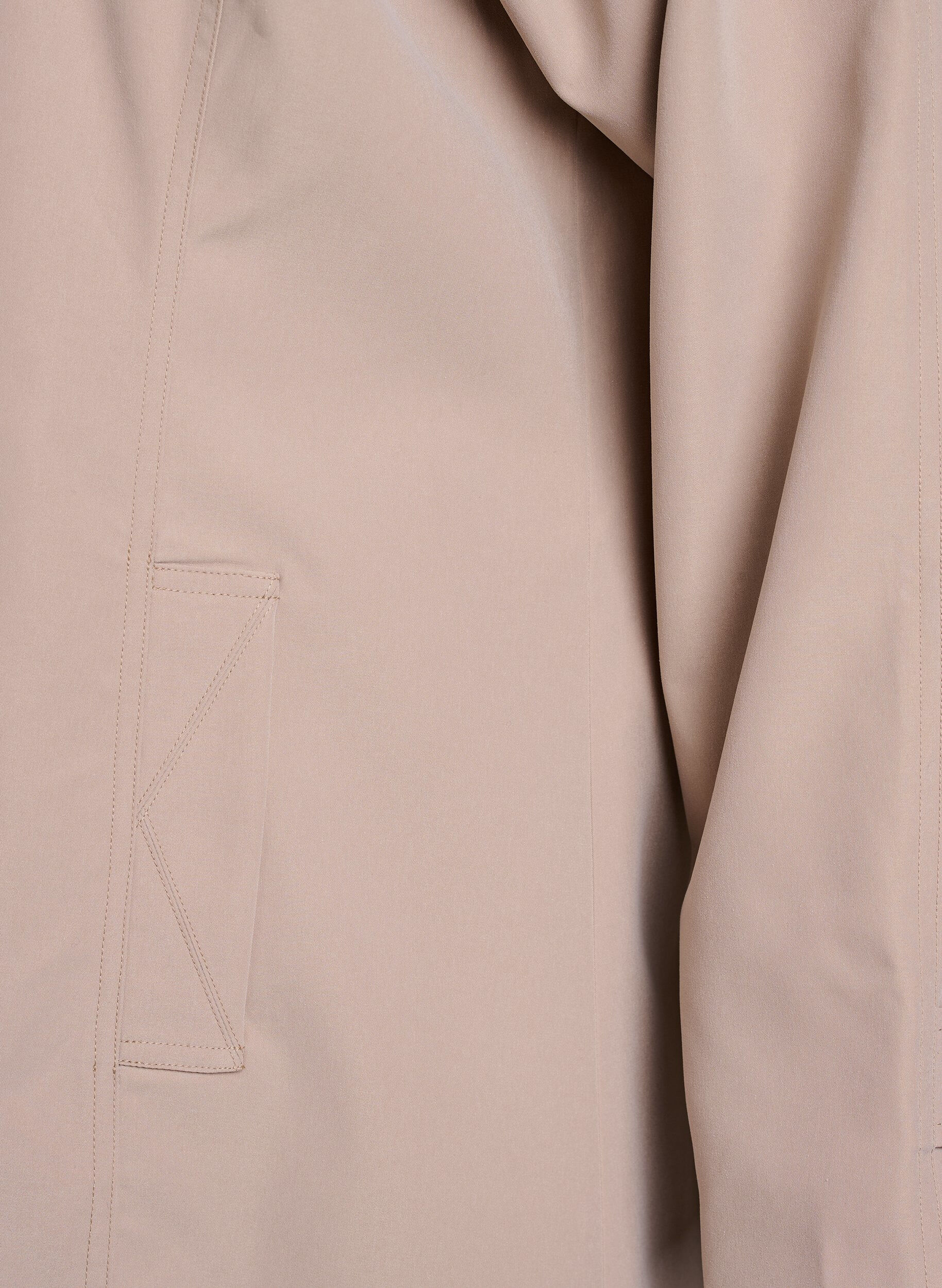 ZizziFr&uuml;hlingsjacke mit Kragen aus Wildlederimitat und verdeckter Knopfleiste, Beige, Packshot image number 3