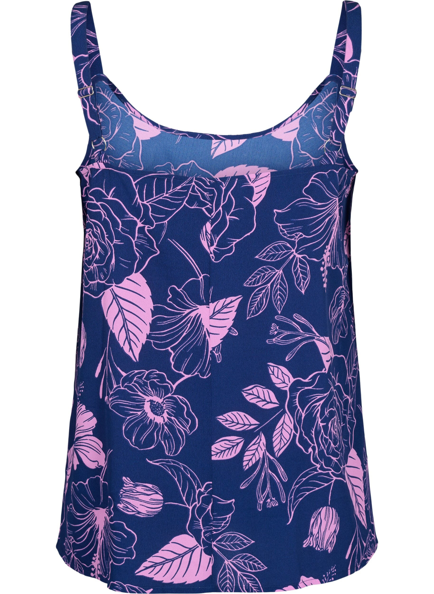 ZizziFLASH - Top mit Print, Medieval Blue Flower, Packshot image number 1