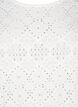  Kurz&auml;rmelige Bluse mit Lochmuster, Bright White, Packshot image number 2