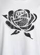 T-Shirt aus Bio-Baumwolle mit floralem Print, B. White w. Rose, Packshot image number 2