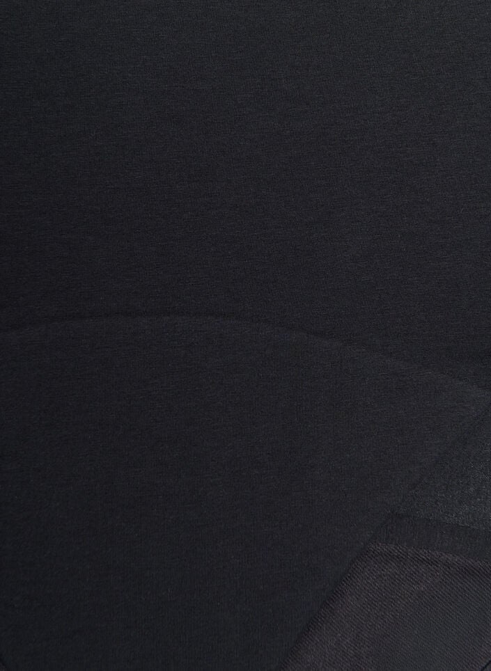 Periodenslip aus Baumwolle mit hoher Taille, Schwarz, Packshot image number 2