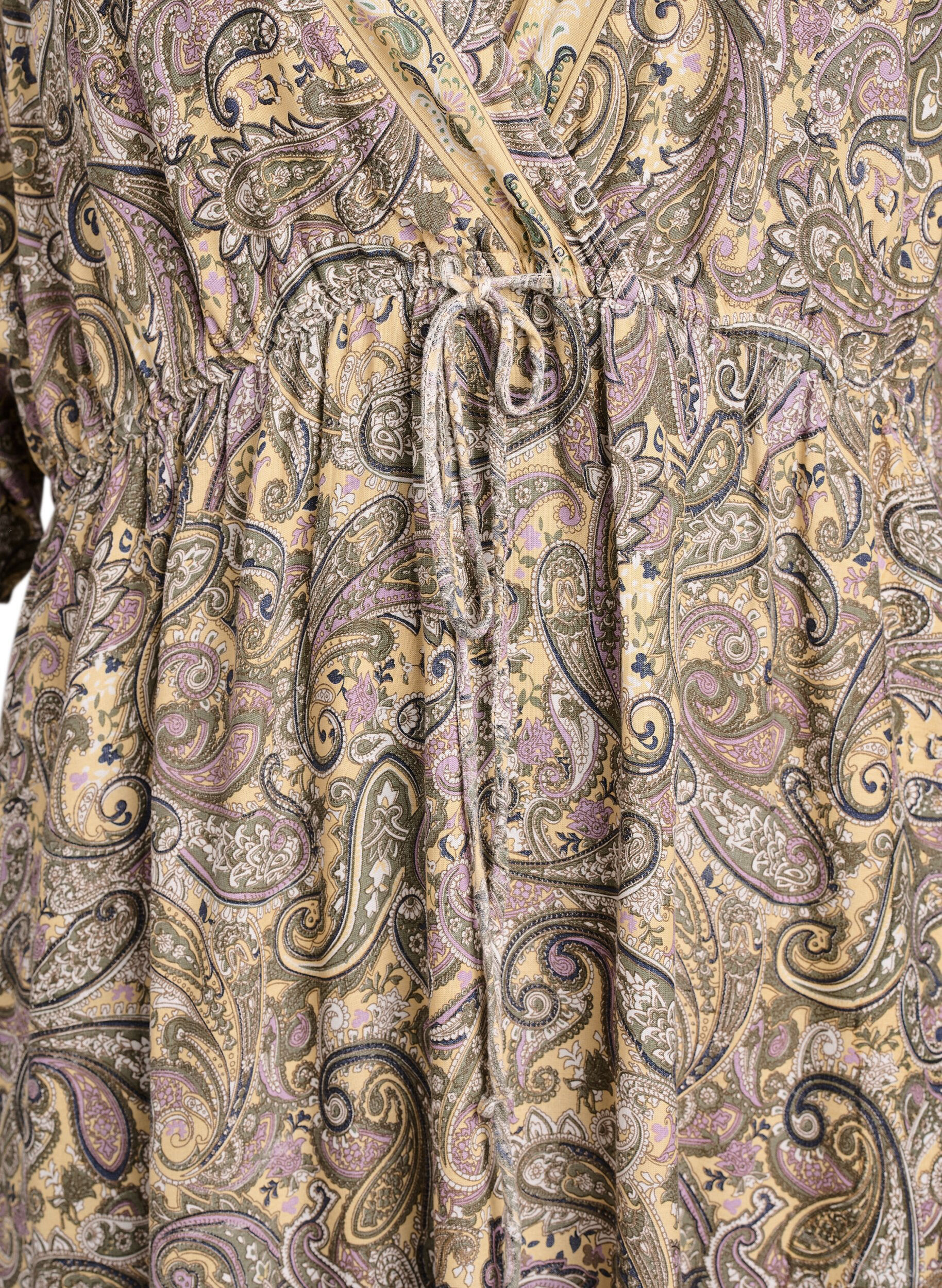 ZizziMaxikleid aus Viskose mit Paisleymuster, Gelb, Packshot image number 2