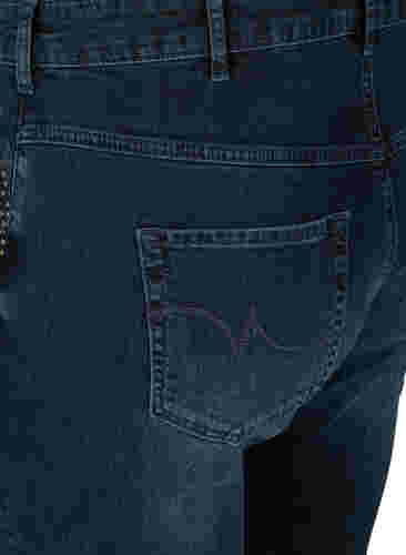 Slim Fit Emily Jeans mit Nieten, Dark blue, Packshot image number 3