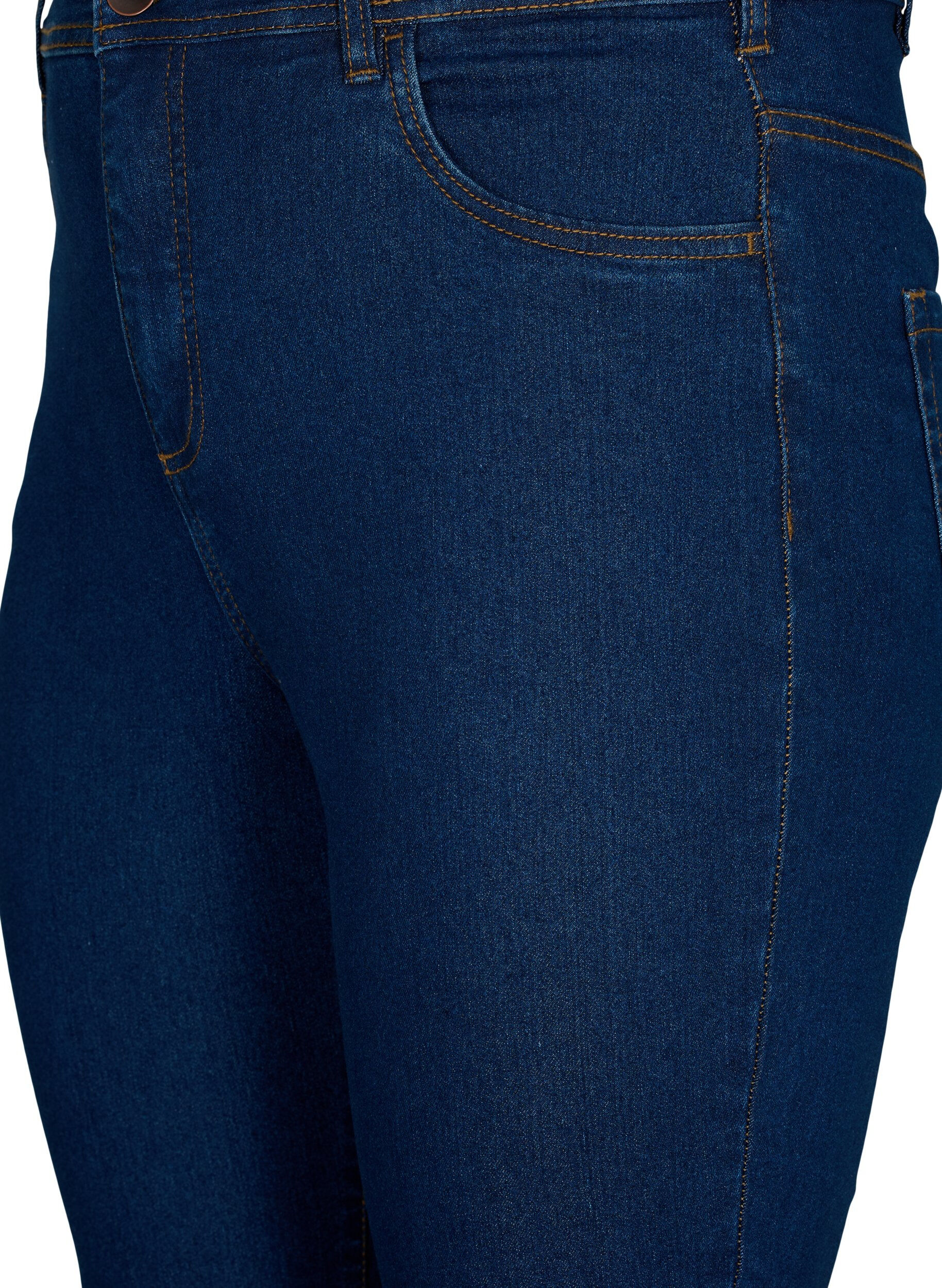 ZizziFLASH - Hoch taillierte Jeans mit Bootcut, Blau, Packshot image number 2
