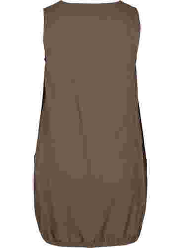 Ärmelloses Kleid aus Baumwolle, Falcon, Packshot image number 1