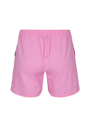 Lockere Shorts aus einer Baumwollmischung mit Leinen, Begonia Pink, Packshot image number 1