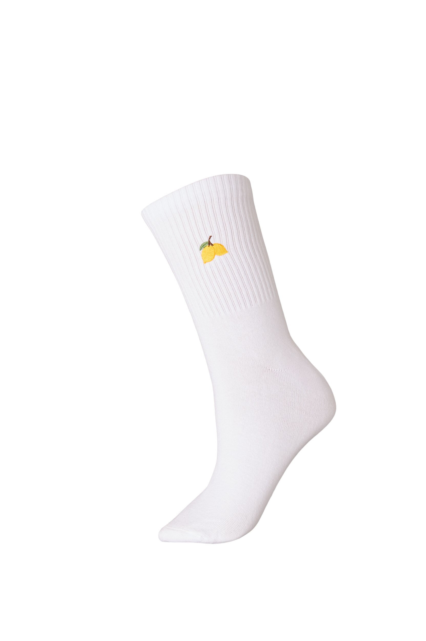 ZizziSocken aus Baumwolle mit Muster, Wei&szlig;, Packshot image number 0