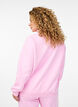 Sweatshirt mit hohem Kragen und langen Ärmeln, Pink, Model image number 2