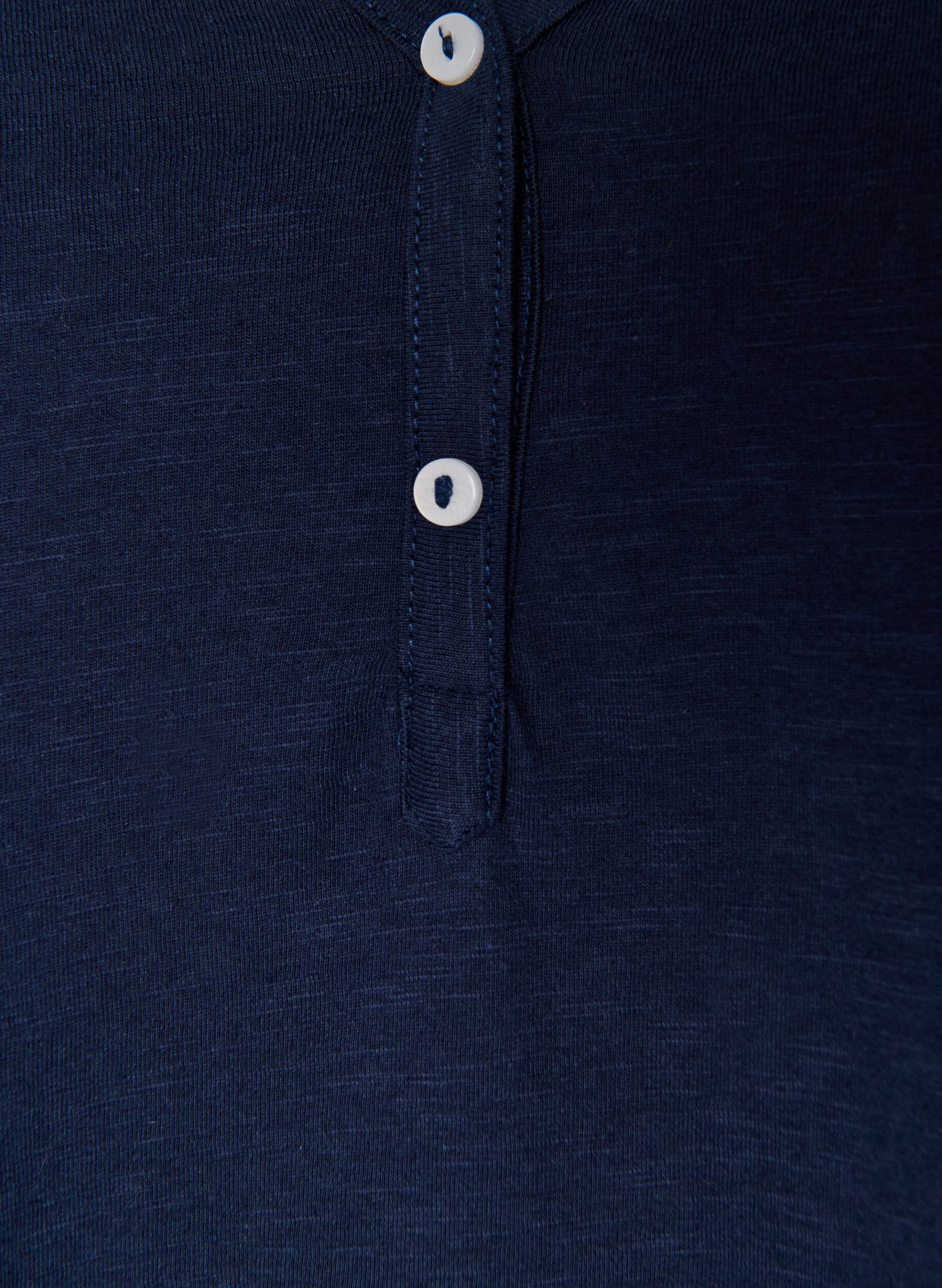 ZizziLangarmshirt mit V-Ausschnitt und Kn&ouml;pfen, Blau, Packshot image number 2