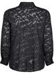 Jacquard-Bluse mit Knöpfen, Black, Packshot image number 1