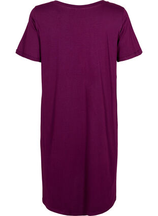 Nachthemd aus Baumwolle mit Print, D. Purple w. Coffee, Packshot image number 1