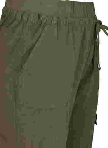 Lockere Hose aus Baumwolle, Ivy Green, Packshot image number 2