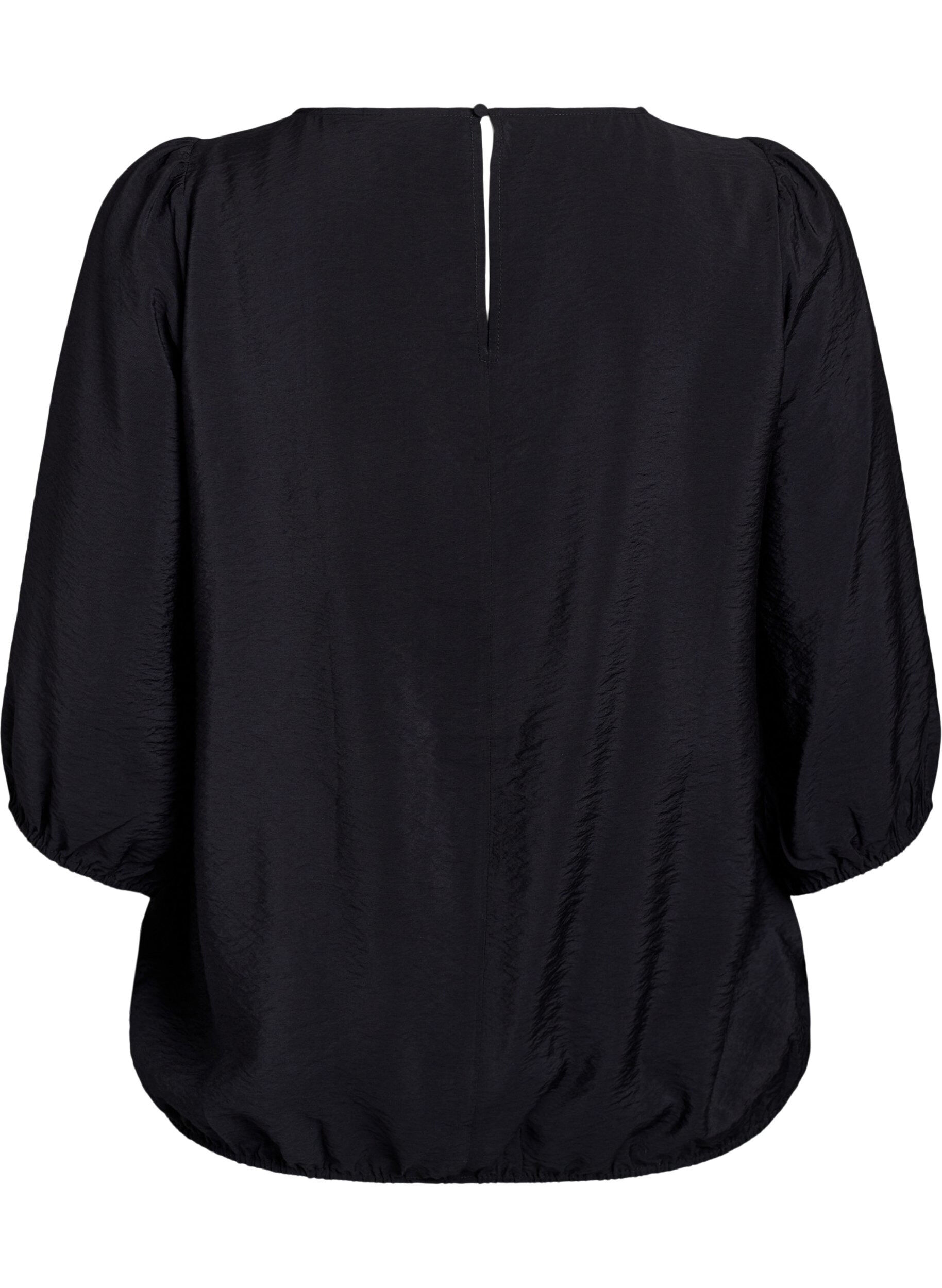 ZizziBluse aus Spitze mit 3/4-&Auml;rmeln, Schwarz, Packshot image number 1