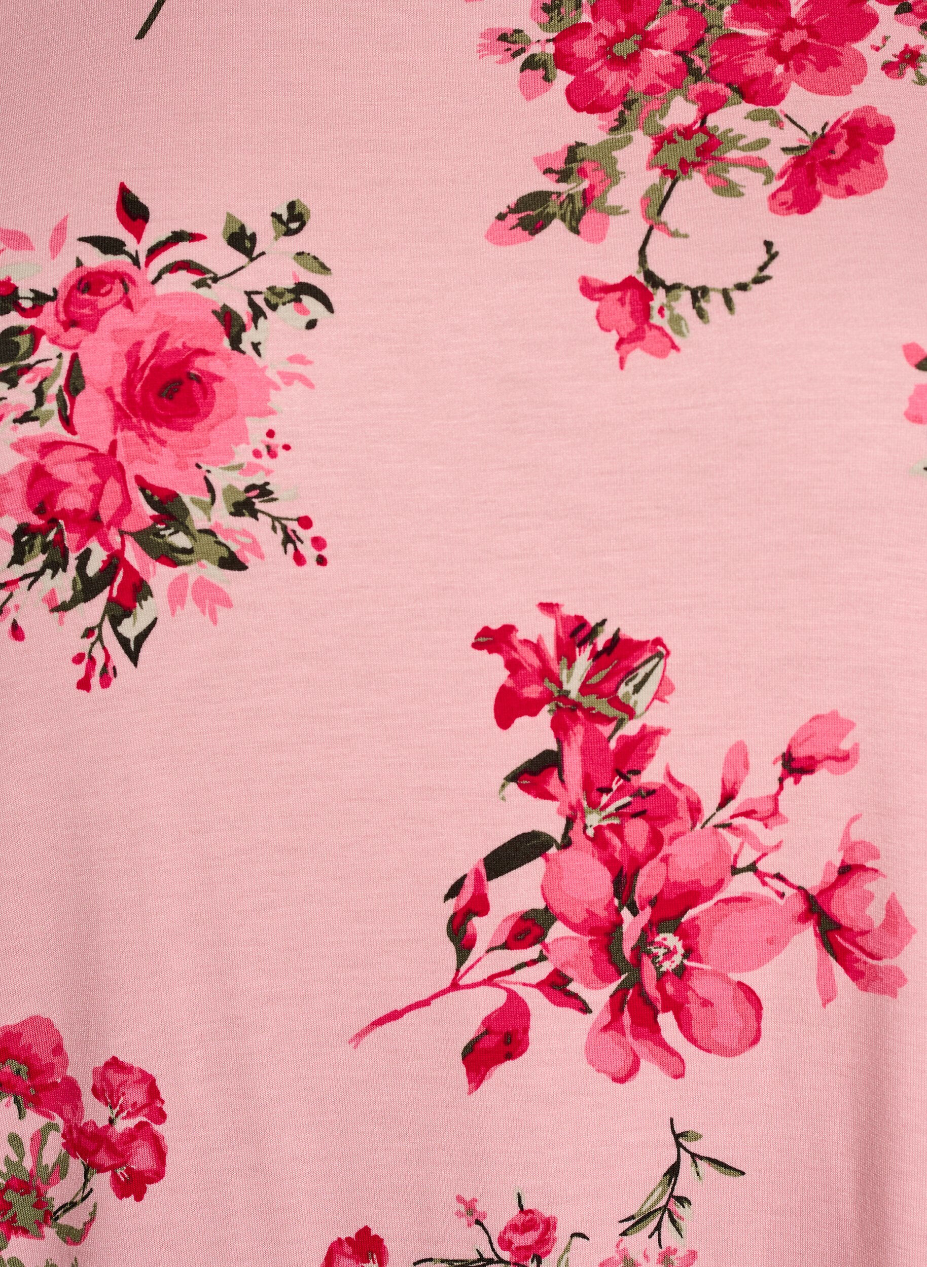 ZizziT-Shirt mit Blumenprint, Rot, Packshot image number 2