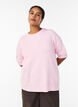 Bluse aus Strick mit kurzen &Auml;rmeln, Pink, Model image number 0