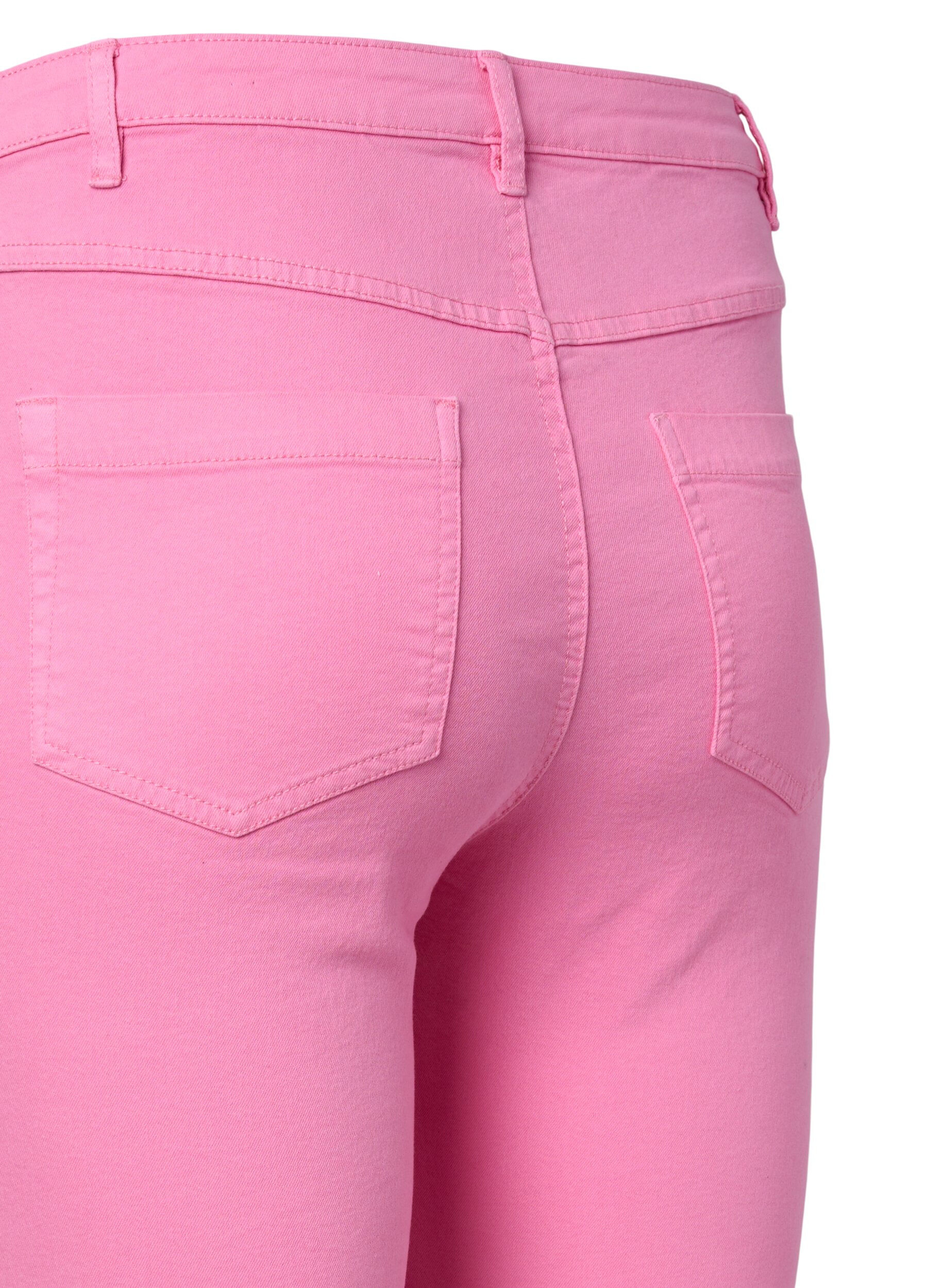 ZizziHochtaillierte Amy Jeans in Super Slim Fit, Rosebloom, Packshot image number 3