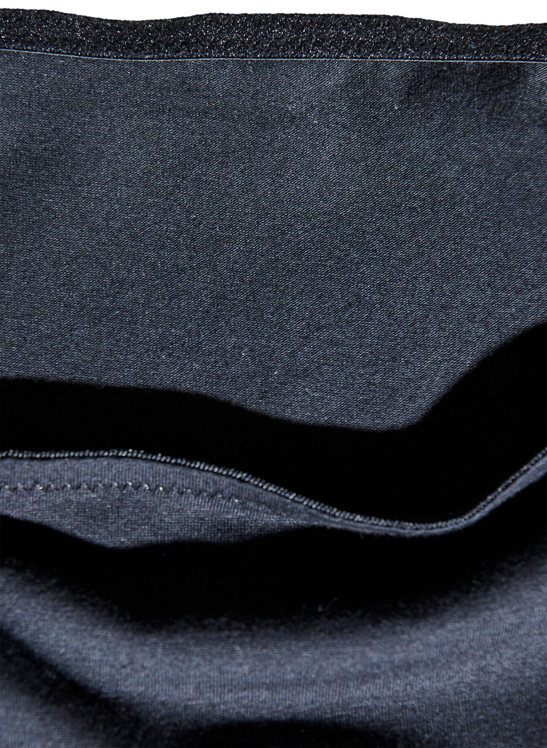 ZizziPeriodenslip aus Baumwolle mit hoher Taille, Schwarz, Packshot image number 3