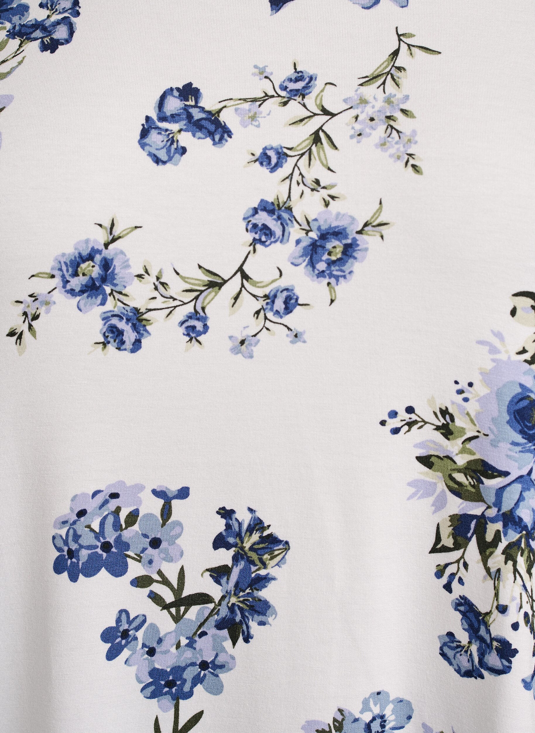 ZizziT-Shirt mit Blumenprint, Vanille, Packshot image number 2