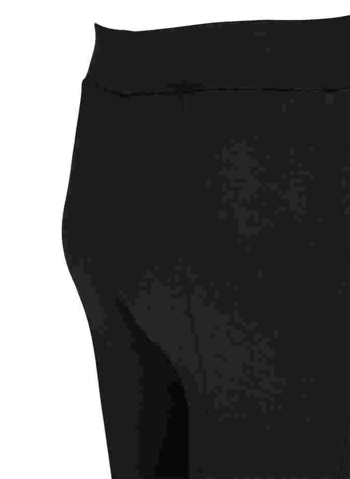 Leggings mit Gummibund und Reißverschluss, Black, Packshot image number 2