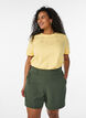 Kurze Hosen mit Taschen und lockerer Passform, Gr&uuml;n, Model image number 0