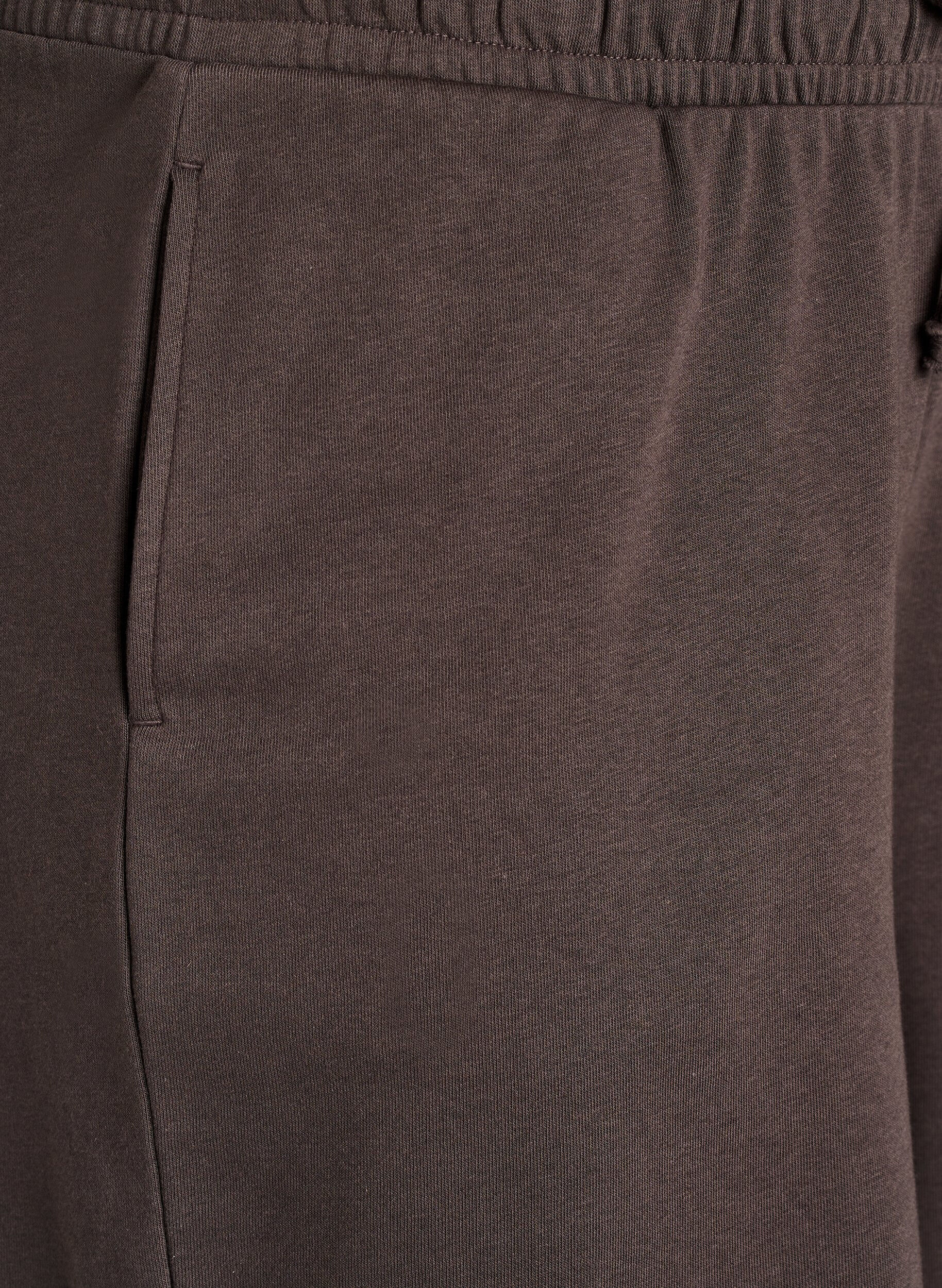 ZizziHoch taillierte Sweatshorts mit Taschen, Braun, Packshot image number 2