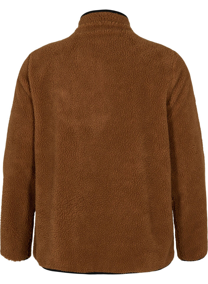 Teddy-Anorak mit Stehkragen und Reißverschluss, Partridge ASS, Packshot image number 1