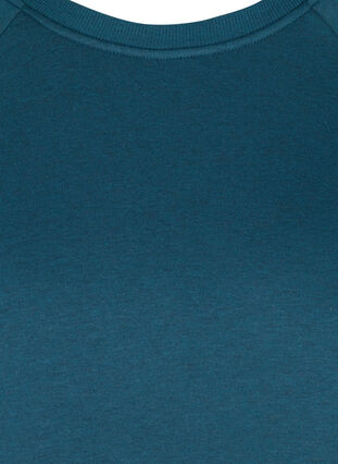 Sweatkleid mit Taschen und Schlitz, Majolica Blue Mel., Packshot image number 2