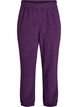 Hoch taillierte Hose aus Teddy-Fleece, Lila, Packshot image number 0