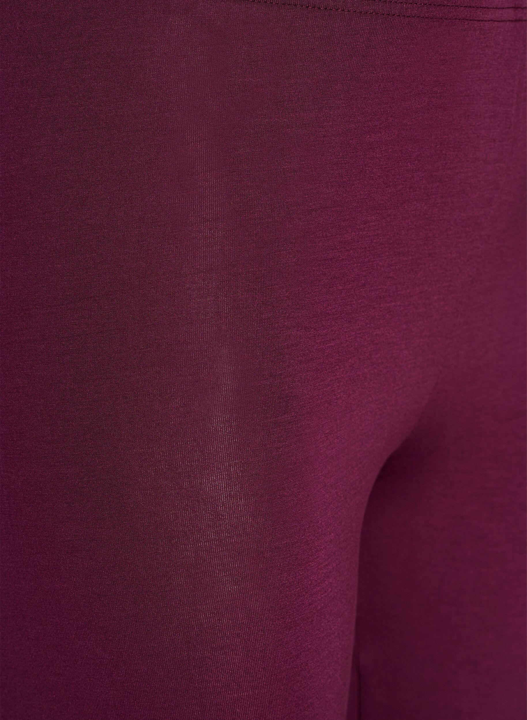 ZizziBasic Leggings aus Viskose, Dunkles Bordeaux, Packshot image number 2