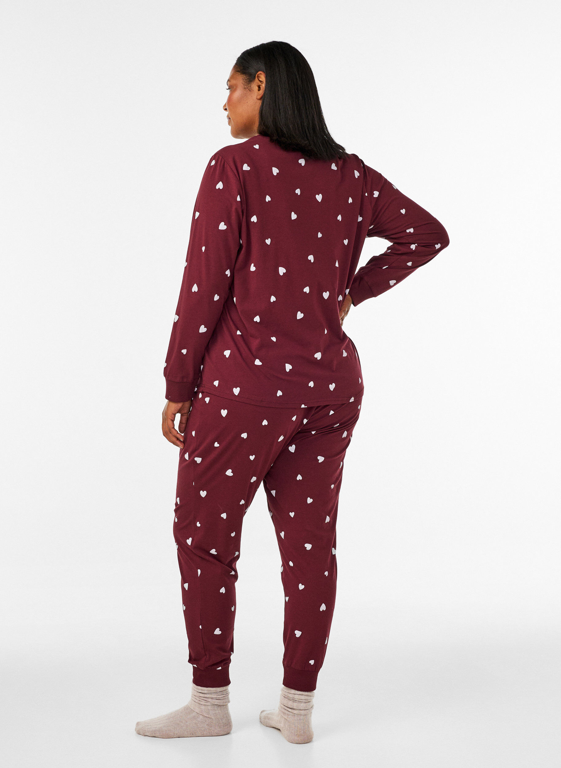 ZizziBedruckte Pyjamahose, Rot, Model image number 1