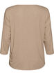 Bluse aus Jersey mit 3/4-&Auml;rmeln, Beige, Packshot image number 1