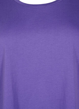 Kurzärmeliges T-Shirt aus einer Baumwollmischung, ULTRA VIOLET, Packshot image number 2