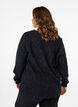 Bluse mit schimmernder Struktur, Schwarz, Model image number 2