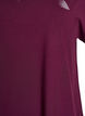 Lockeres Trainings-T-Shirt mit V-Ausschnitt, Rot, Packshot image number 2
