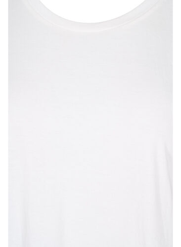 Kurzarm T-Shirt mit Lochstickerei, Off White Mel, Packshot image number 2