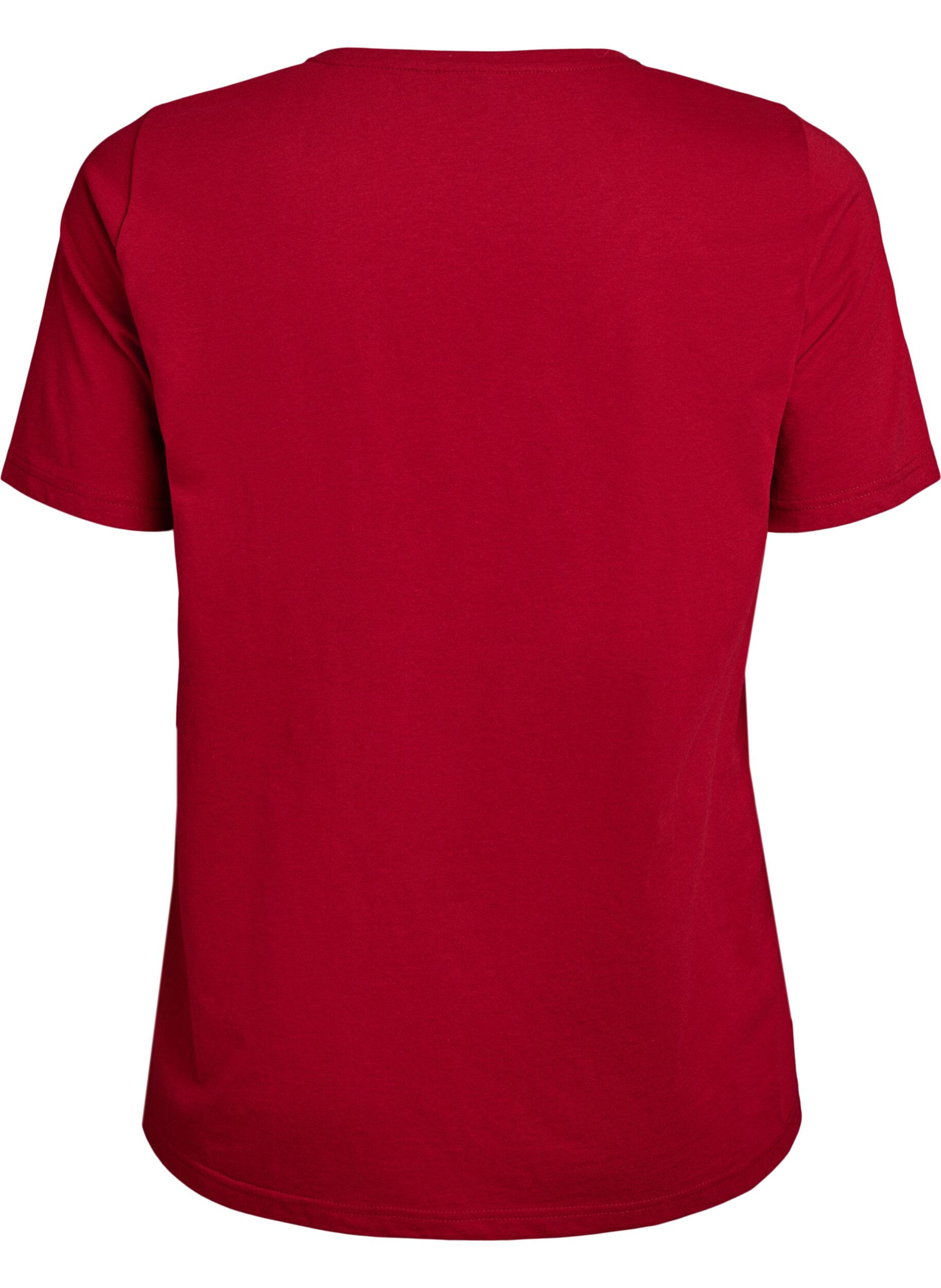 ZizziT-Shirt mit Print, Rot, Packshot image number 1