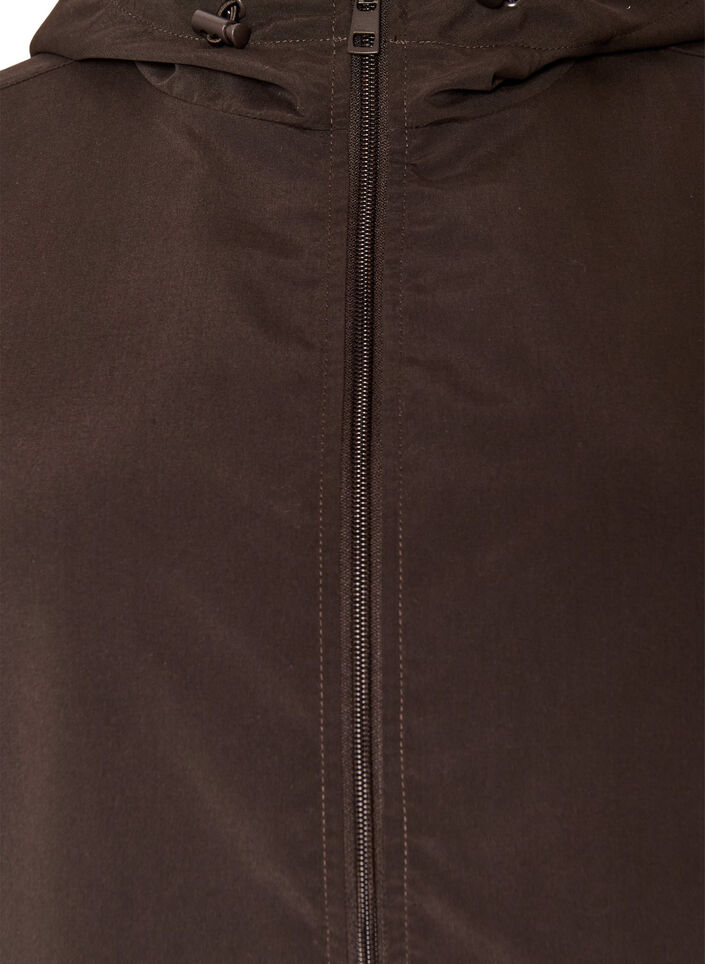 Leichte Jacke mit Kapuze und Rei&szlig;verschluss, Braun, Packshot image number 2