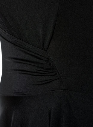Badekleid mit gekreuztem Rücken und Rock, Black, Packshot image number 3