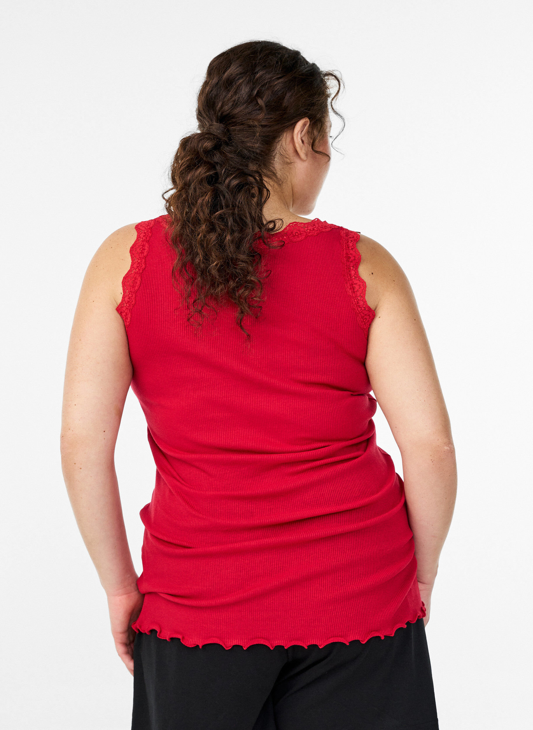 ZizziSpitzentop, Rot, Model image number 2