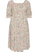 Gebl&uuml;mtes Sommerkleid aus Viskose, Vanille, Packshot image number 0