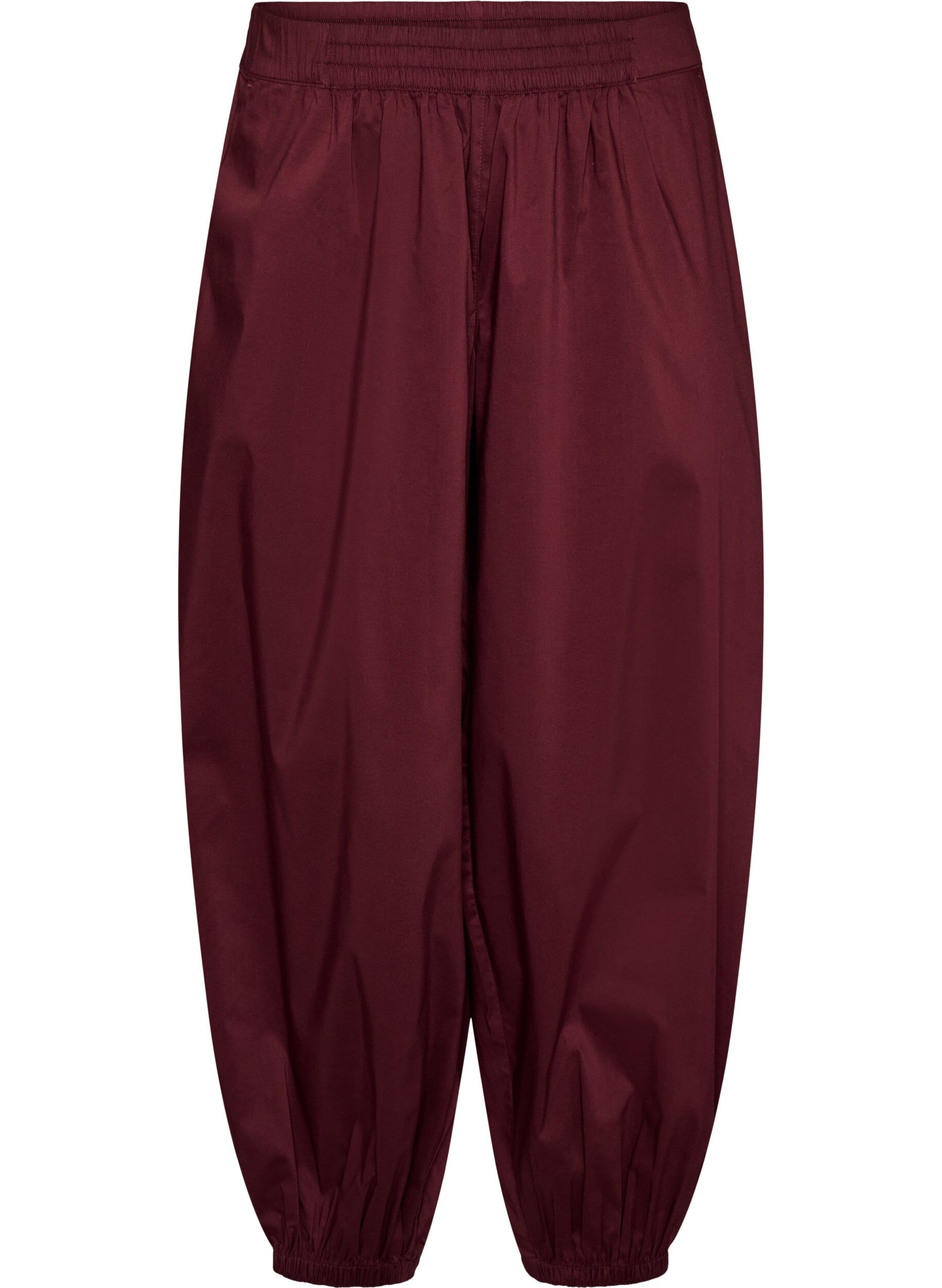 ZizziBallonhose mit Taschen und elastischem Bund, Rot, Packshot image number 0