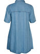 Jeanskleid aus Lyocell mit Kn&ouml;pfen und kurzen &Auml;rmeln, Blau, Packshot image number 1