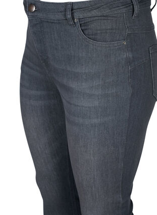 Amy Jeans mit hoher Taille und Push Up, Grey Denim, Packshot image number 2