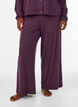 Hose aus geripptem Jersey mit weiten Beinen, Lila, Model image number 0