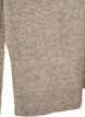 Stricktop aus Wolle mit Schlitzen, Walnut Mel., Packshot image number 3