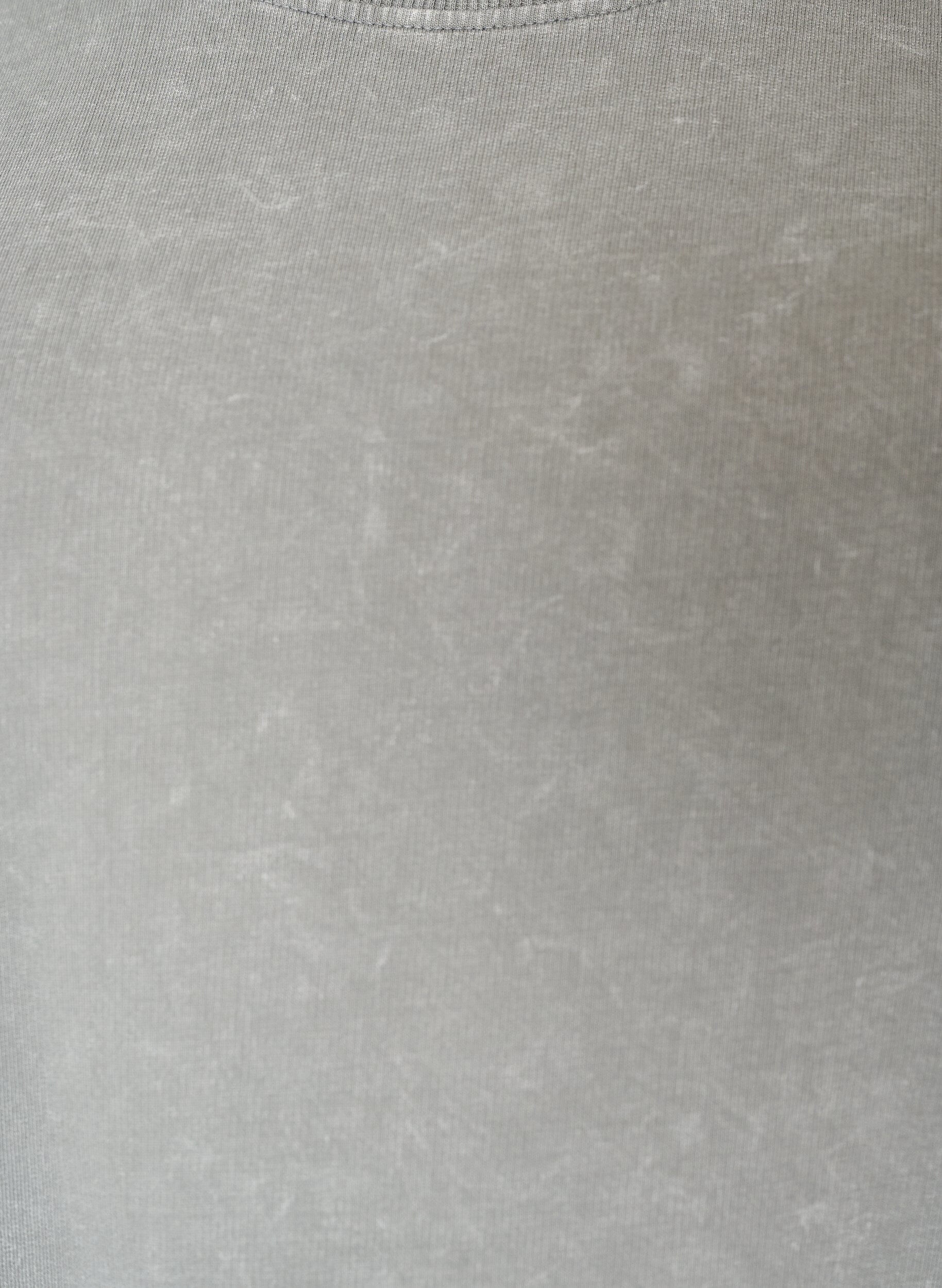 ZizziLockeres T-Shirt-Kleid mit Spitzen, Grau, Packshot image number 2